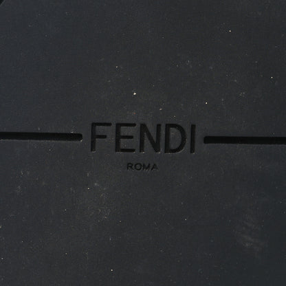 Fendi Shearling FF Fendi Feel Sandals 38 Tobacco Black 7 of 9