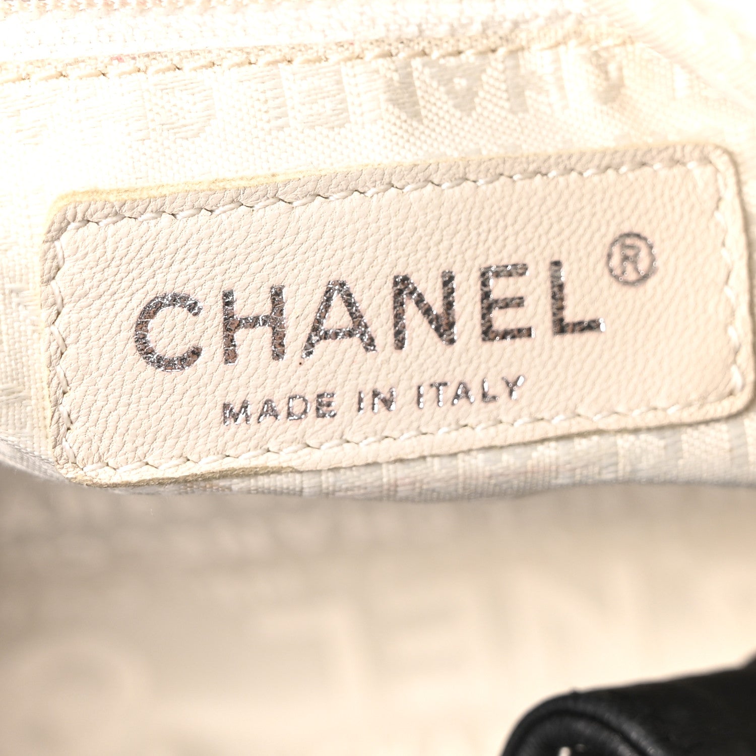 Chanel Calfskin Contrast Stitch Surpique Bucket Bag Black 6 of 10
