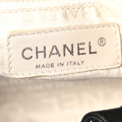 Chanel Calfskin Contrast Stitch Surpique Bucket Bag Black 6 of 10