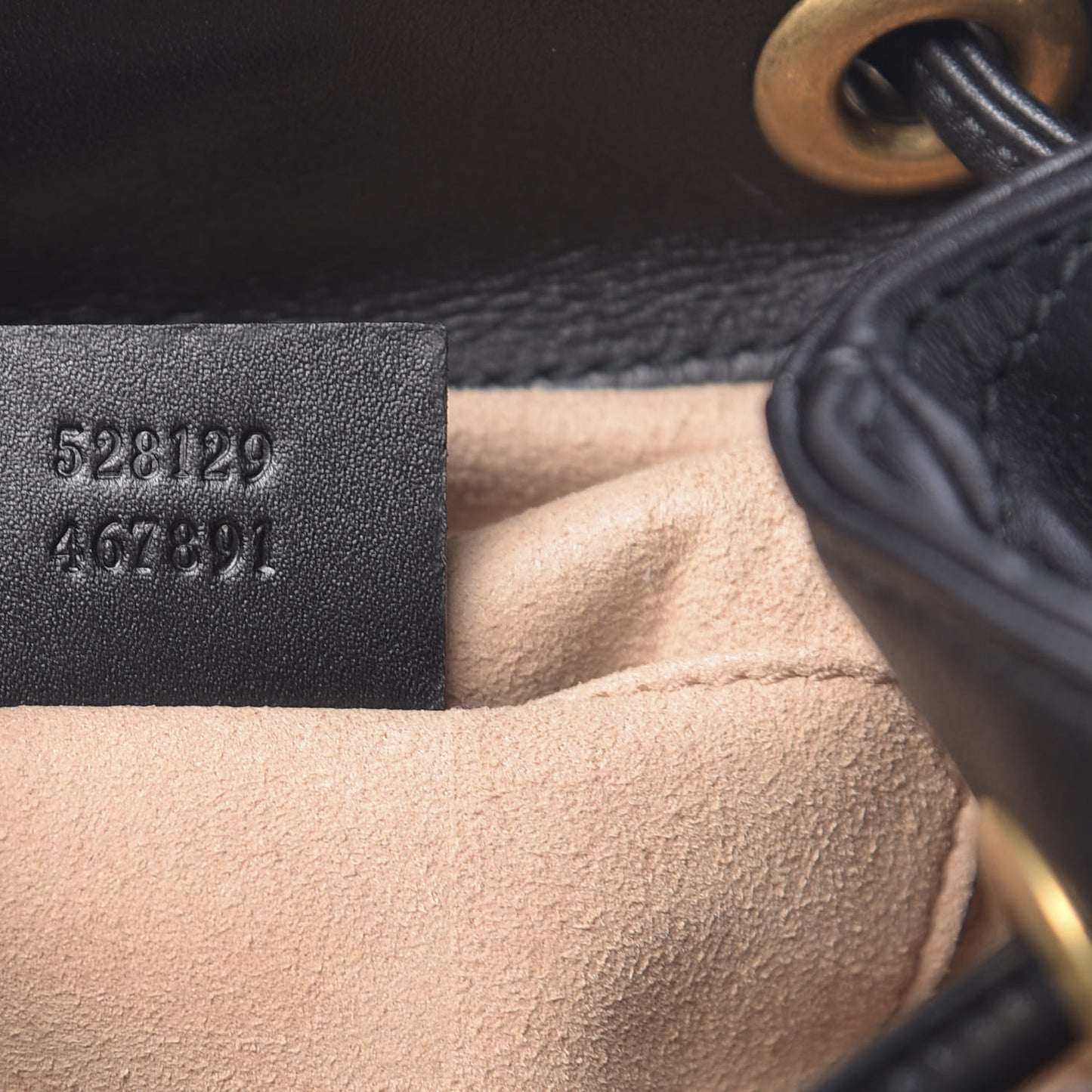 Calfskin Matelasse GG Marmont Flap Backpack Black