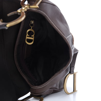 Christian Dior Calfskin Saddle Bag Brown 5 of 10