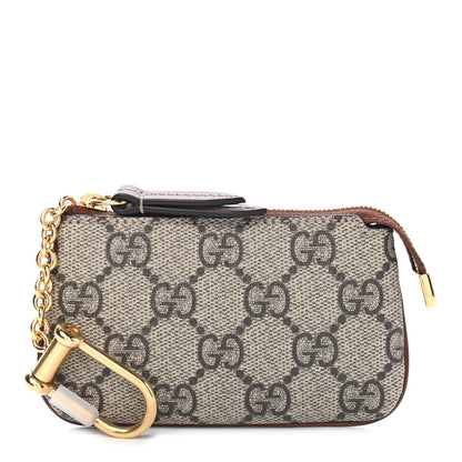 Gucci GG Supreme Monogram Key Case Brown 1 of 7