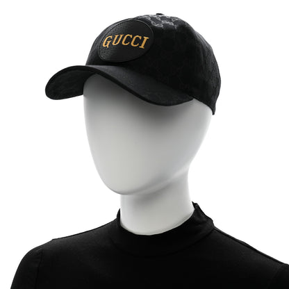 Gucci Monogram Textured Dollar Calfskin Zeno Baseball Hat M Black 2 of 11