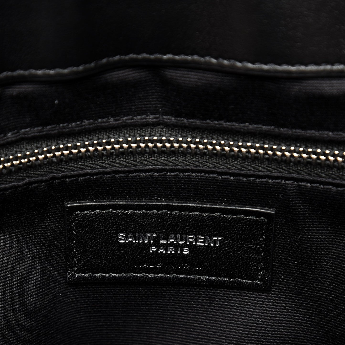 Calfskin Y Quilted Monogram Large Loulou Chain Satchel Black