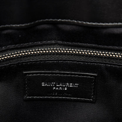 Saint Laurent Calfskin Y Quilted Monogram Large Loulou Chain Satchel Black 6 of 8