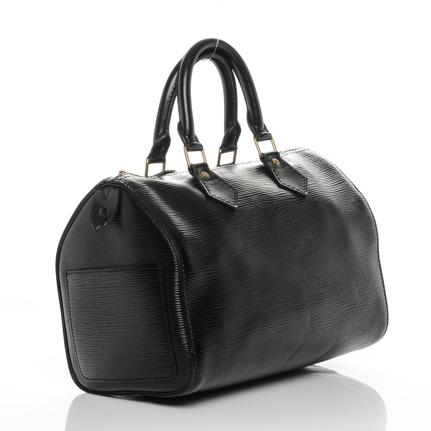 Louis Vuitton Epi Speedy 25 Black 3 of 6