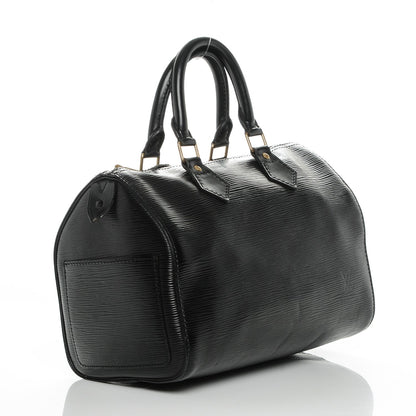 Louis Vuitton Epi Speedy 25 Black 3 of 6