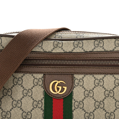 Gucci Soft GG Supreme Monogram Medium Ophidia Belt Bag Dark Brown 8 of 11