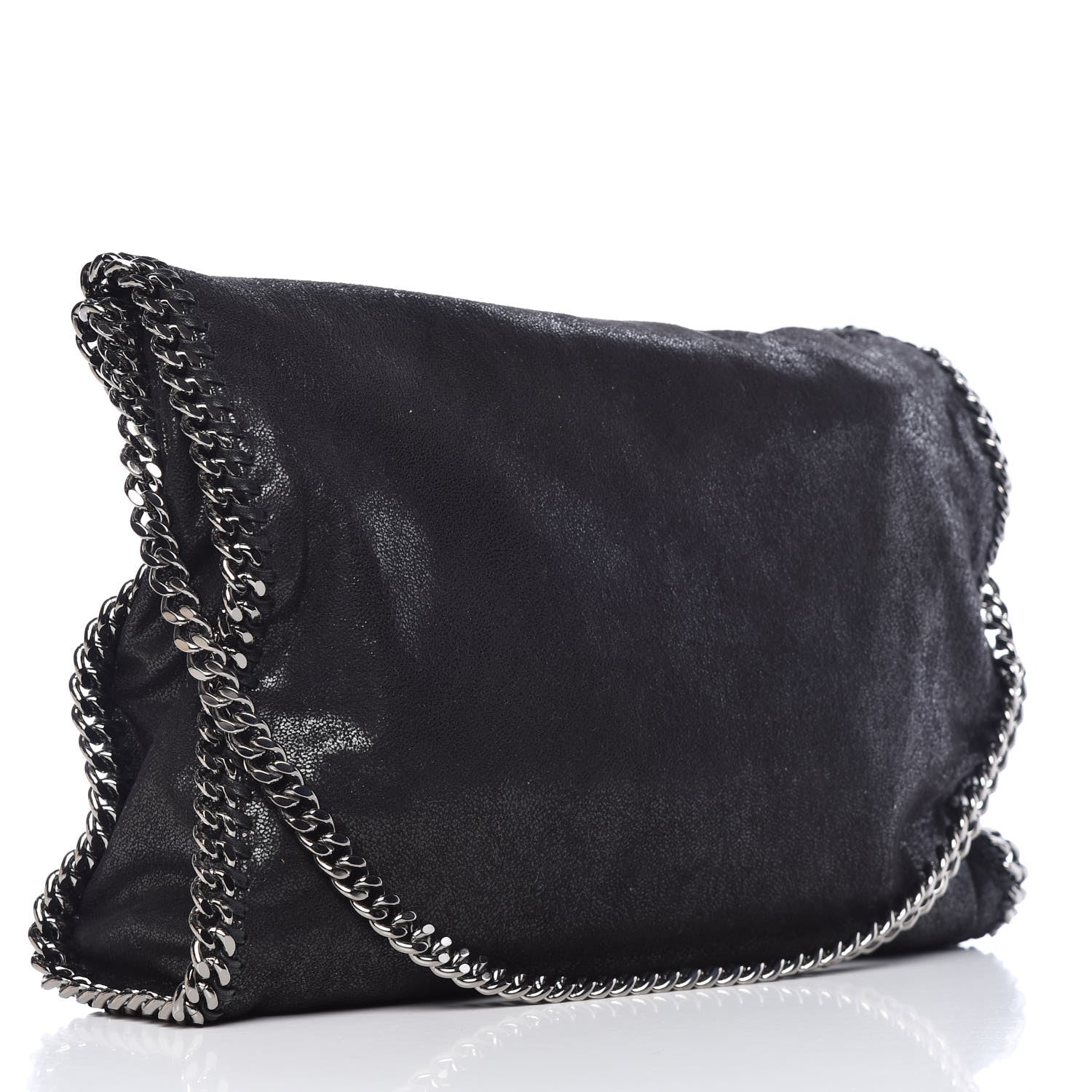 Stella McCartney Shaggy Deer Falabella Fold Over Tote Black 4 of 10