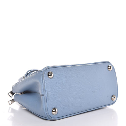 Prada Saffiano Mini Galleria Double Zip Tote Astrale 4 of 8