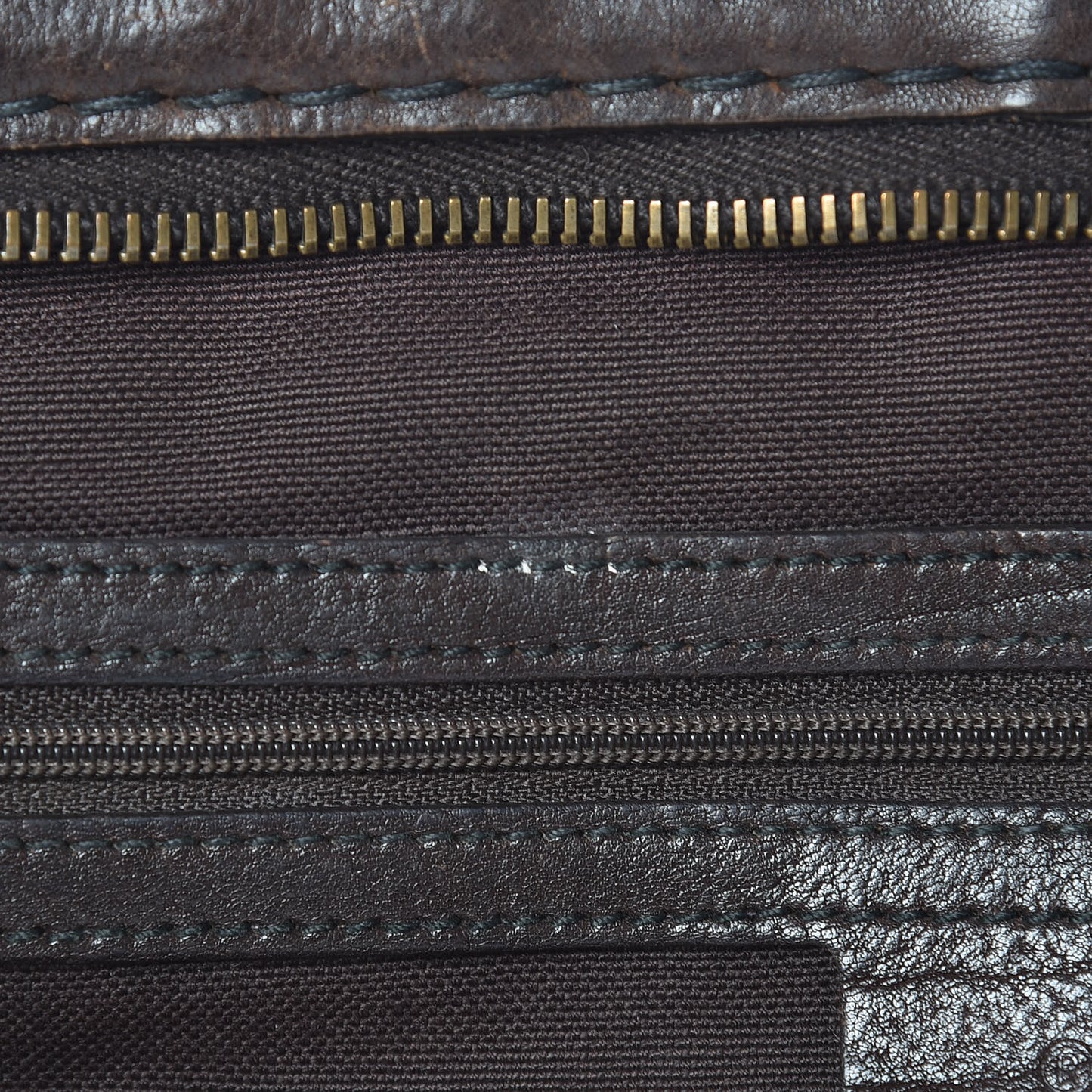 Crystal Monogram Small Babouska Tote Dark Brown