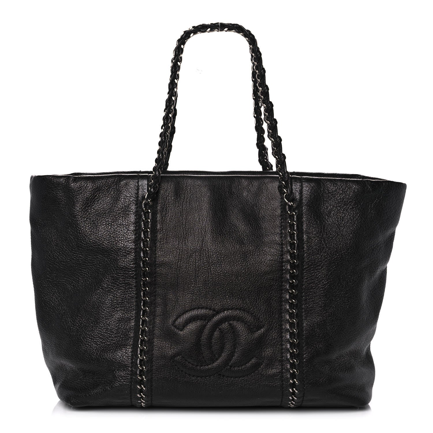 Chanel Deerskin Luxe Ligne Tote Black 1 of 12