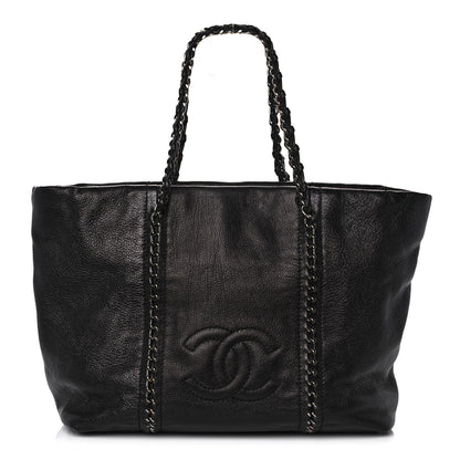 Chanel Deerskin Luxe Ligne Tote Black 1 of 12