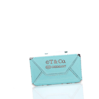 Tiffany Sterling Silver Enamel Shopping Bag Charm Pendant Necklace 7 of 7