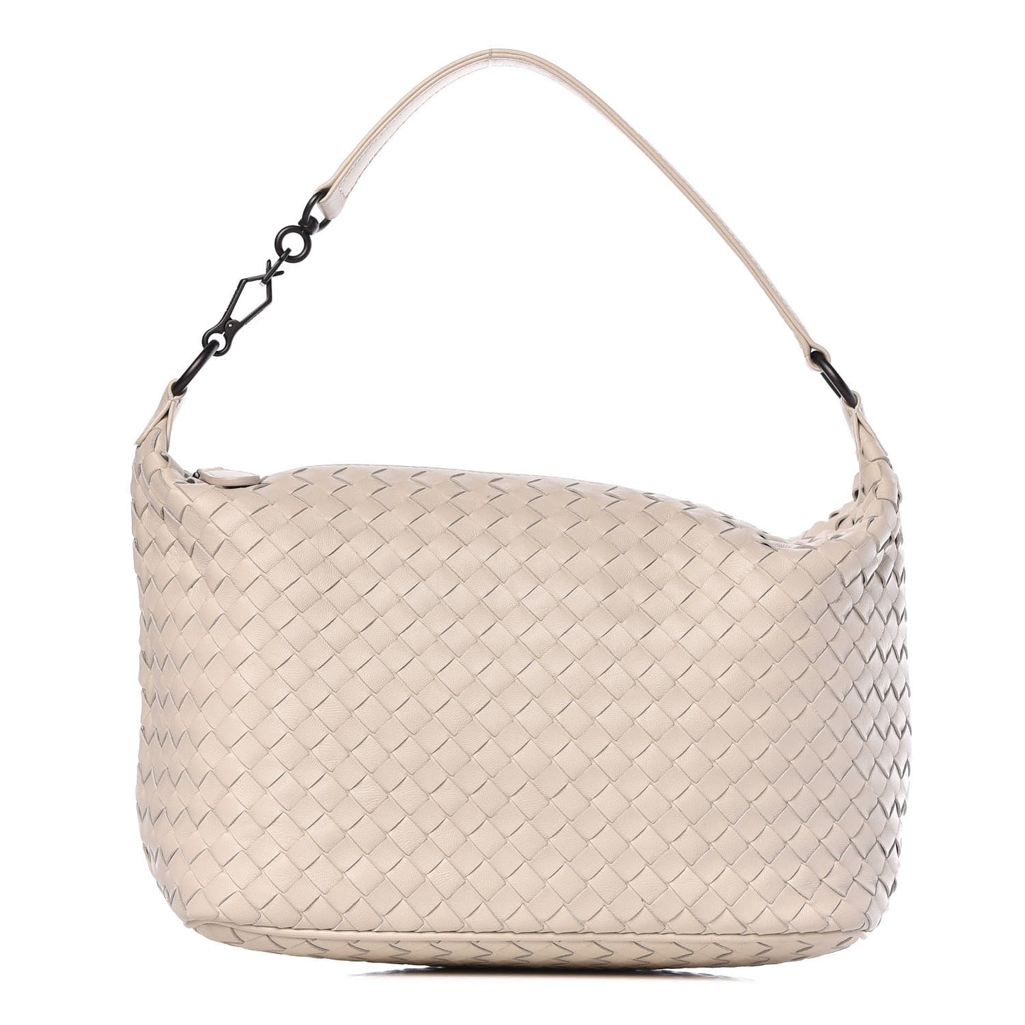 Nappa Intrecciato Small Shoulder Bag White