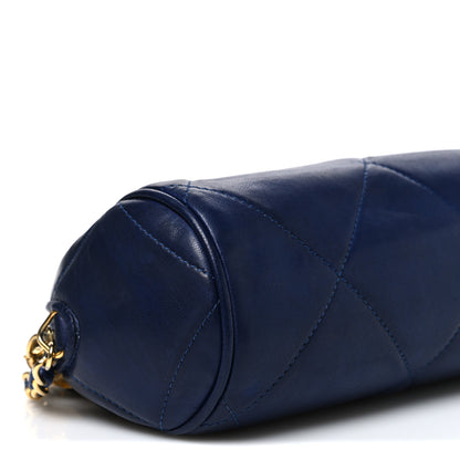 Chanel Lambskin Quilted Small Tassel Shoulder Bag Blue 10 of 11
