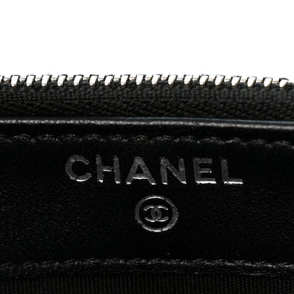 Chanel Sequin Lambskin Summer Night Clutch With Chain  Black Silver 8 of 12