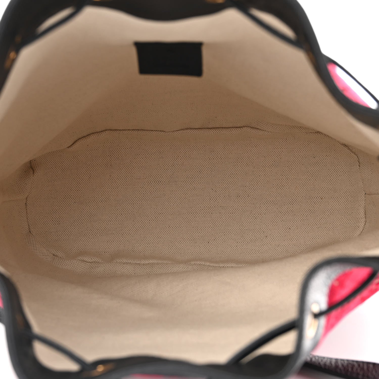 Gucci Velvet GG Monogram Web Bucket Bag Red Cipria Black 5 of 11