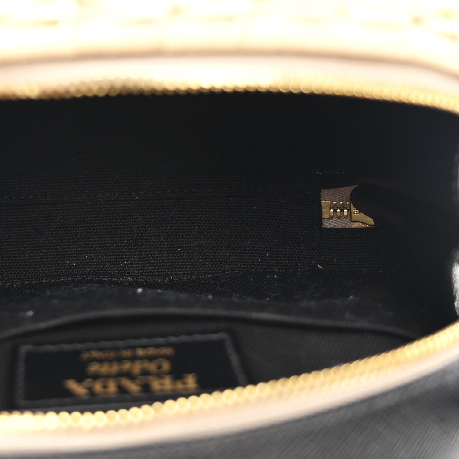 Prada Wicker Saffiano Midolino Odette Top Handle Bag Naturale Black 5 of 11