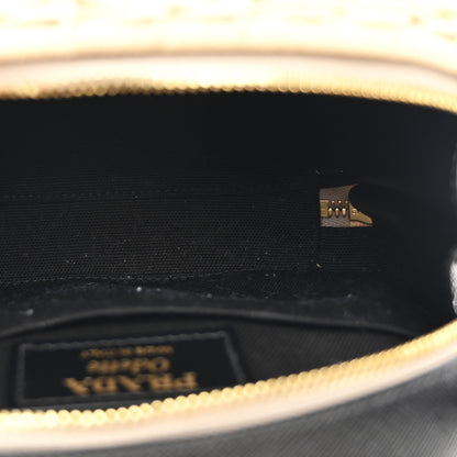 Prada Wicker Saffiano Midolino Odette Top Handle Bag Naturale Black 5 of 11