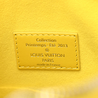 Louis Vuitton Suede Cubic Illusion Fleur Speedy Cube PM Yellow 6 of 14