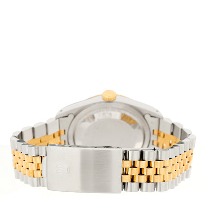 Rolex Stainless Steel 18K Yellow Gold 36mm Oyster Perpetual Datejust Watch Champagne 16233 3 of 5