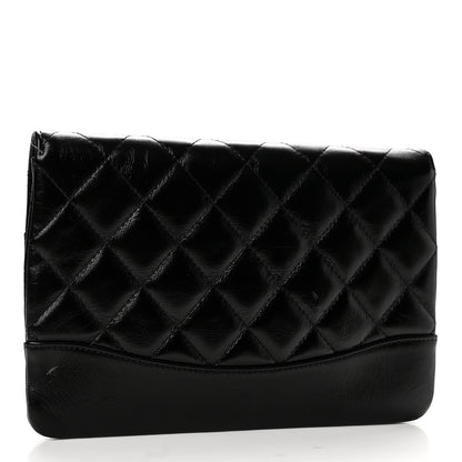 Chanel Shiny Lambskin Quilted 31 Clutch Black 3 of 9