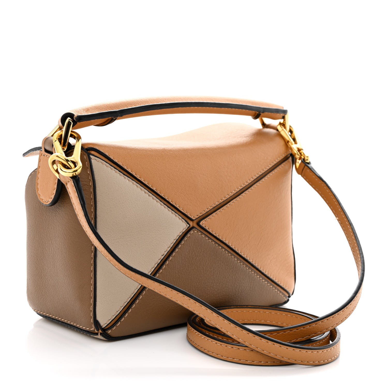 Loewe Calfskin Mini Puzzle Bag Warm Desert Mink 3 of 13