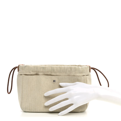 Hermes Canvas Barenia Fourbi 20 PM Pouch Naturel Fauve 2 of 11