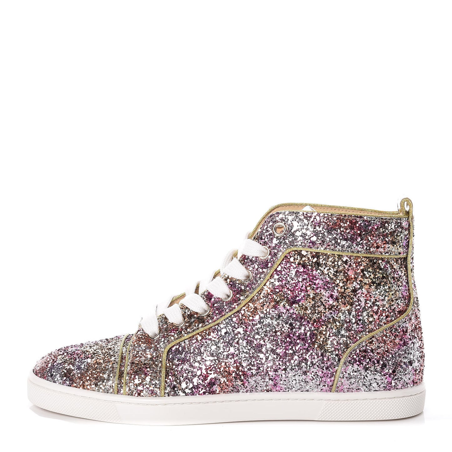 Glitter Womens Bip Bip Flat Sneakers 36.5 Rosette