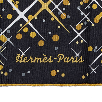Hermes Silk Magic Kelly Scarf 90 Noir Viel Blanc 4 of 6