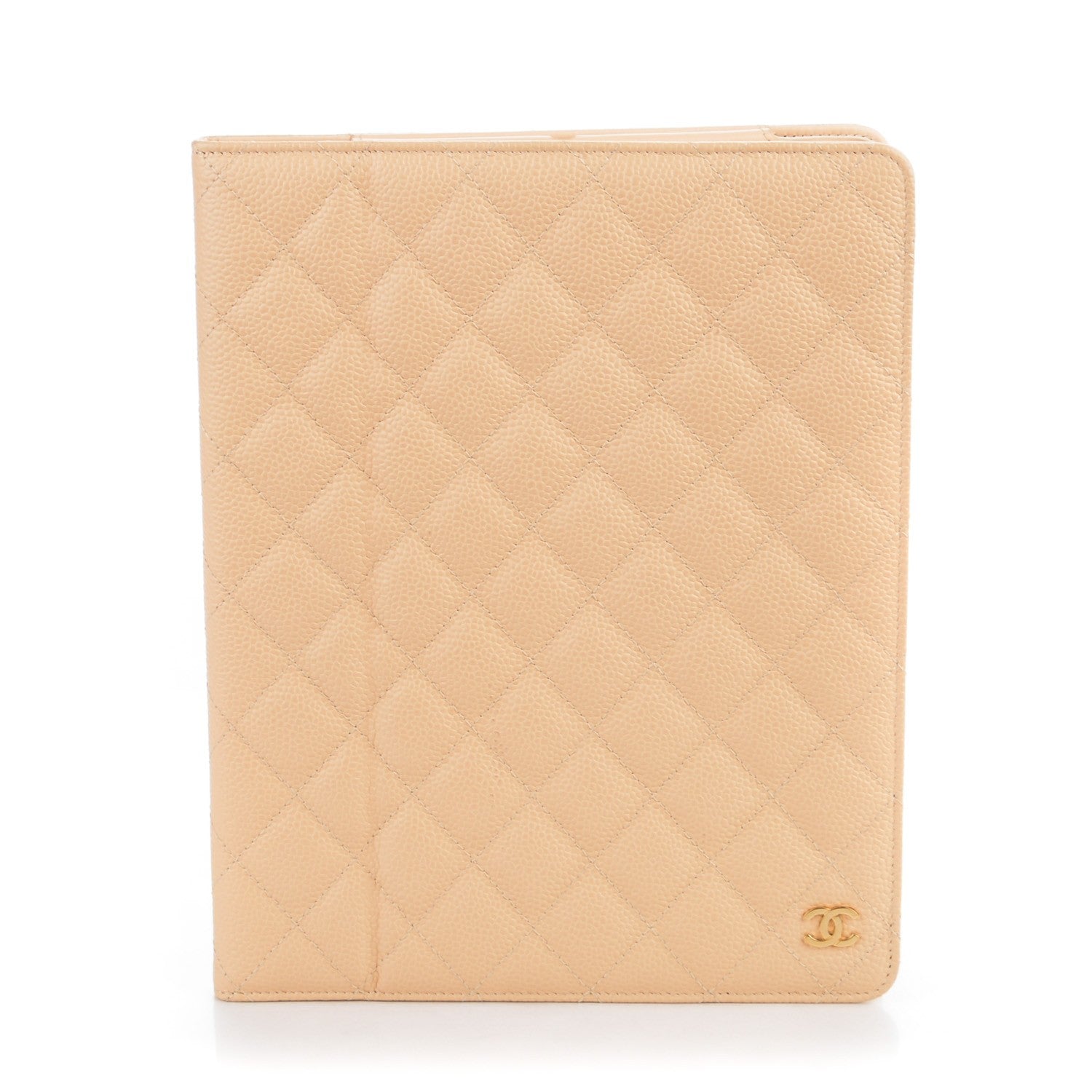 Chanel Caviar Quilted iPad Case Light Beige 1 of 8