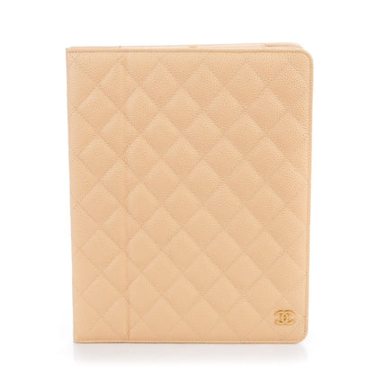Chanel Caviar Quilted iPad Case Light Beige 1 of 8