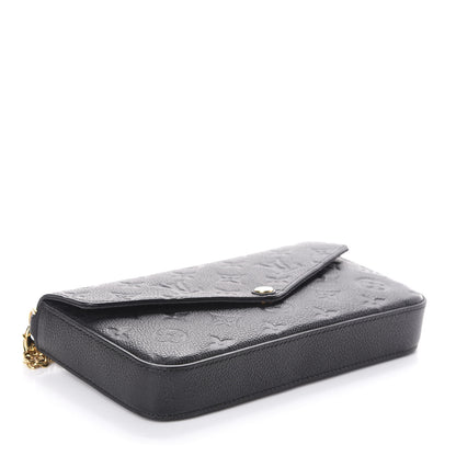 Louis Vuitton Empreinte Pochette Felicie Chain Wallet Black 4 of 9