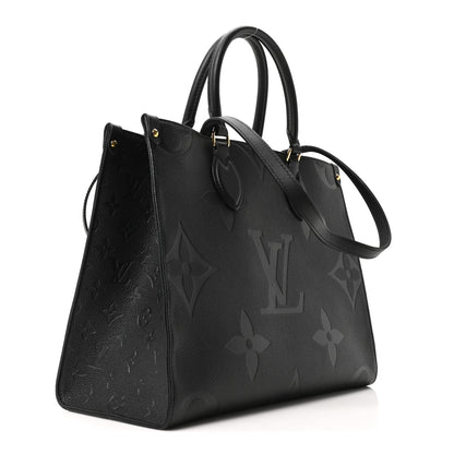 Louis Vuitton Empreinte Monogram Giant Onthego MM Black 3 of 9