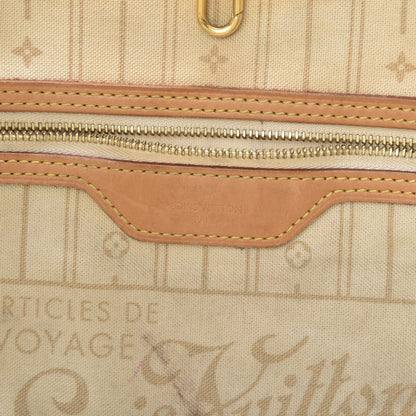 Louis Vuitton Damier Azur Neverfull MM 6 of 22