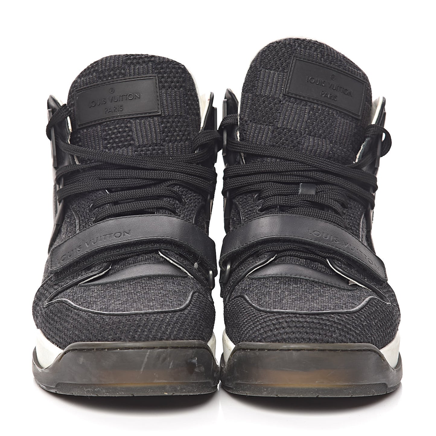 Damier Canvas Calfskin Trailblazer Sneaker Boots 8.5