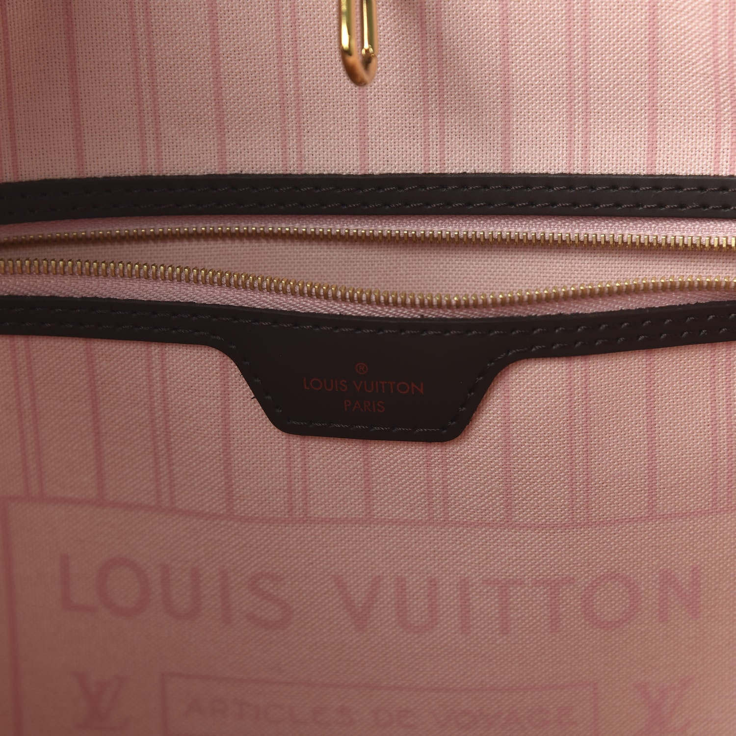 Louis Vuitton Damier Ebene Neo Neverfull MM Rose Ballerine 8 of 12