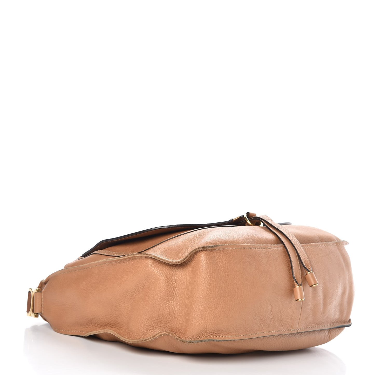 Calfskin Large Marcie Hobo Wood