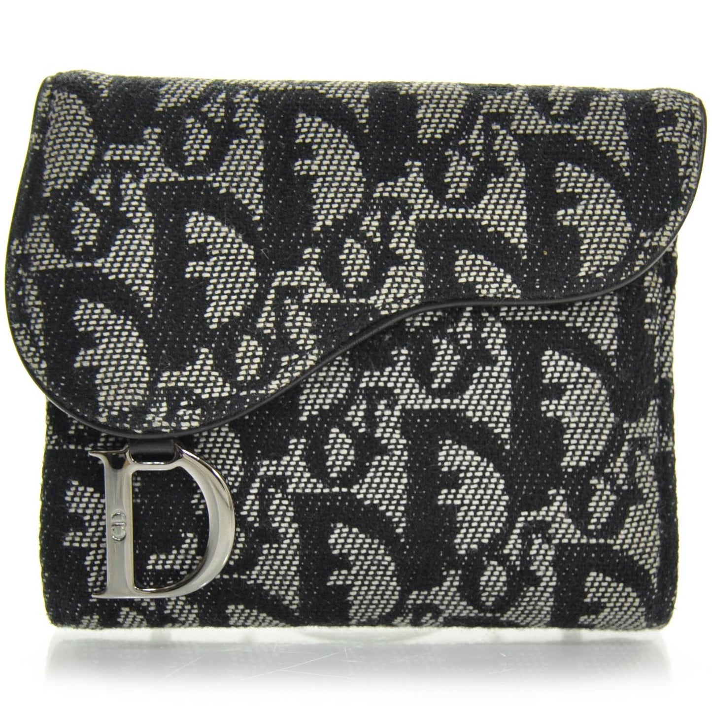 Canvas Diorissimo Compact Saddle Wallet