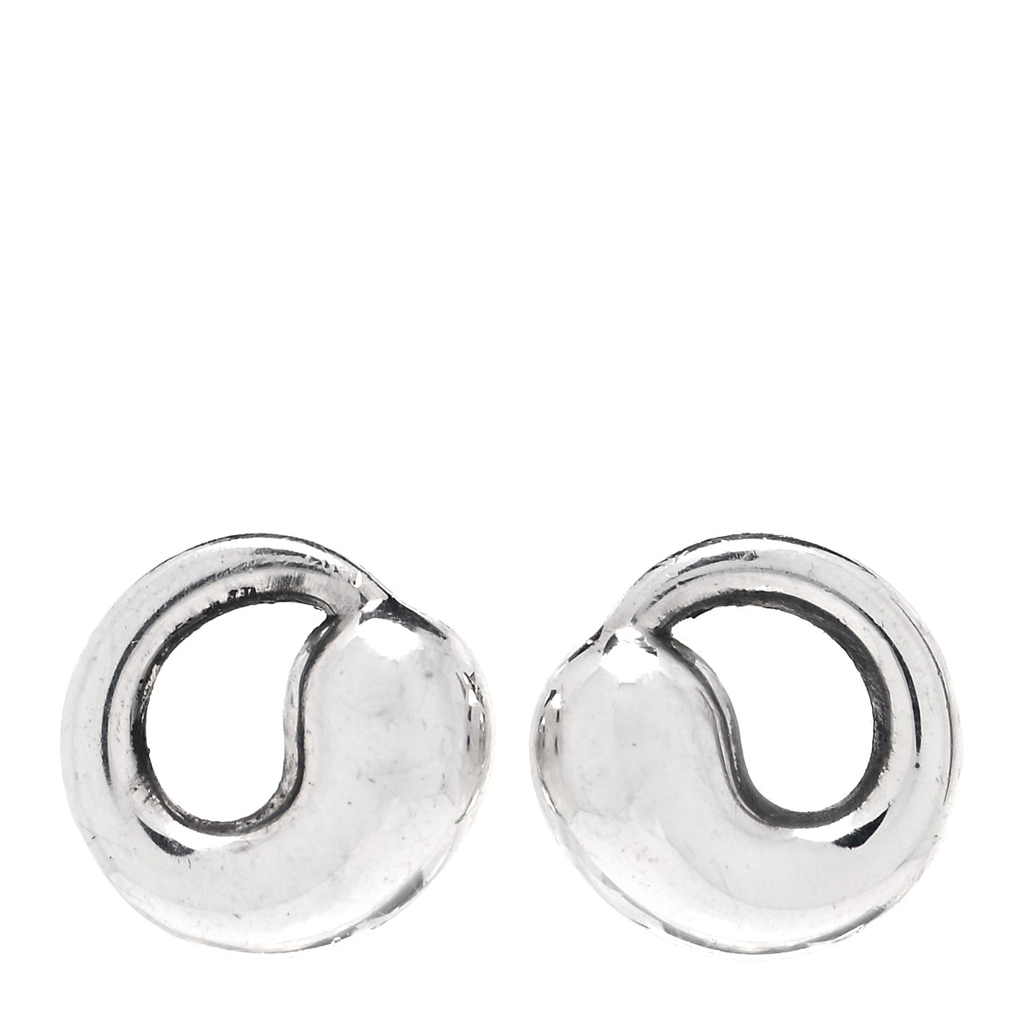 Sterling Silver 9mm Elsa Peretti Eternal Circle Earrings