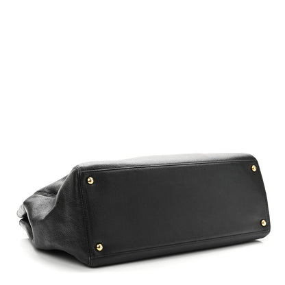 Chanel Calfskin Cerf Executive Shopper Tote Black 4 of 13