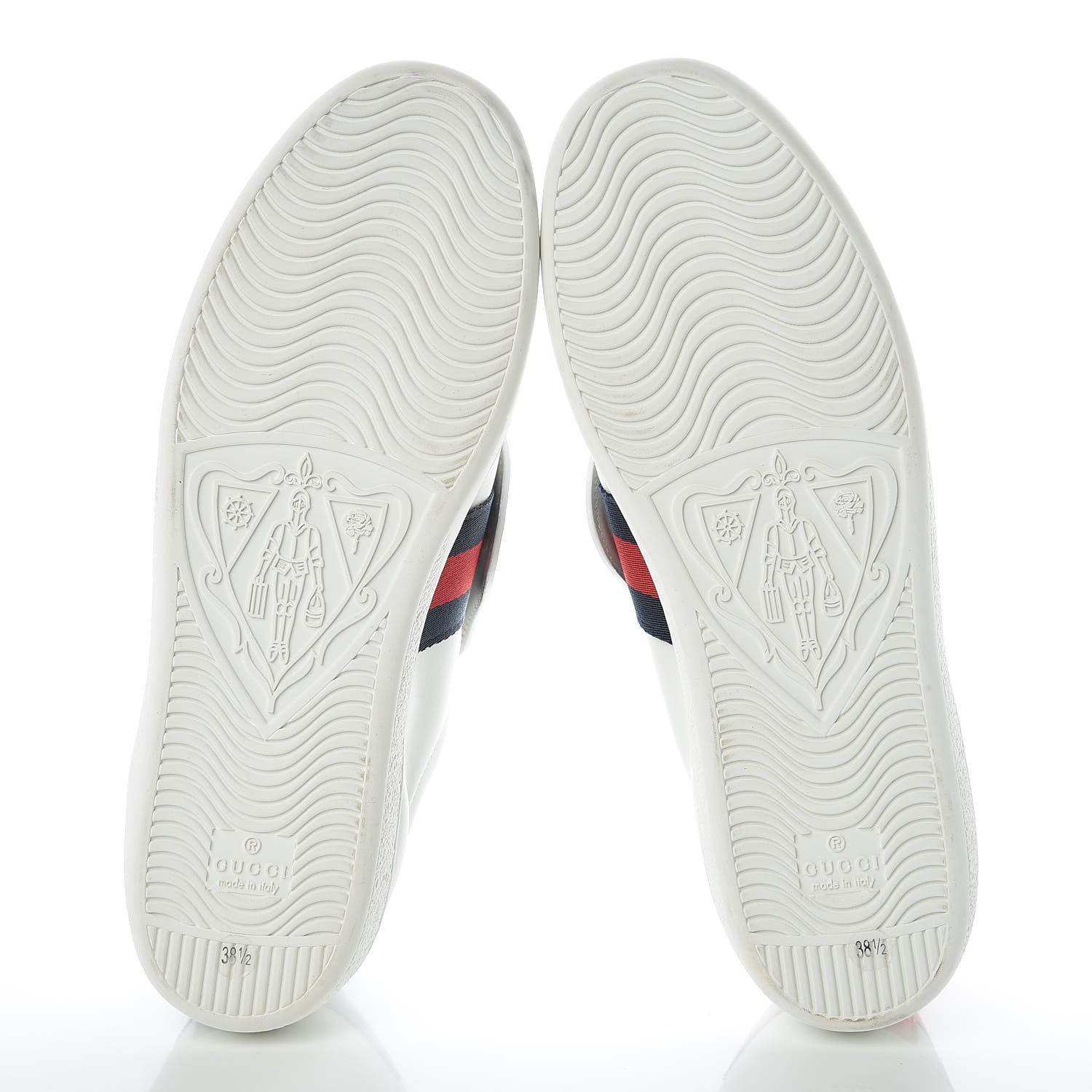 Gucci Calfskin Sequins Web Cat Womens Ace Sneakers 38.5 White 8 of 13