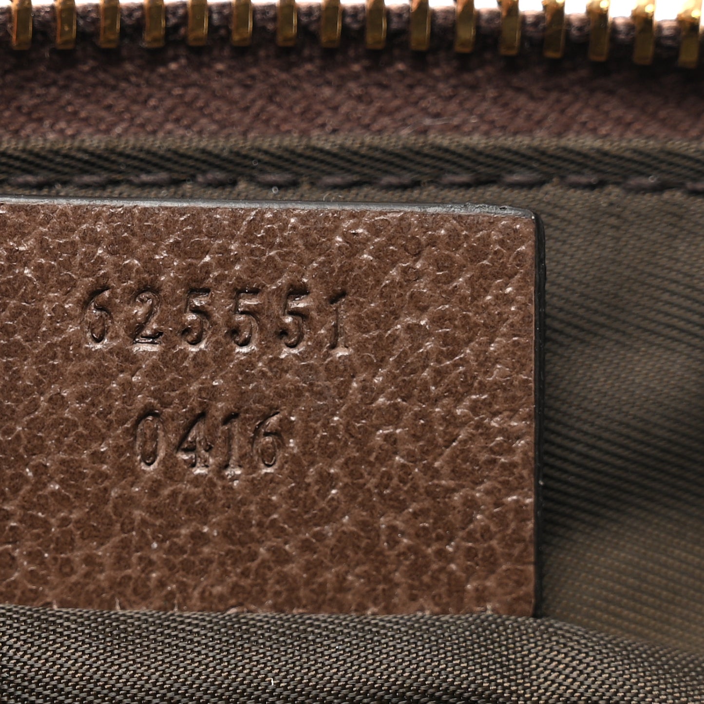 GG Supreme Monogram Textured Calfskin Web Large Ophidia Cosmetic Case Beige Ebony New Acero