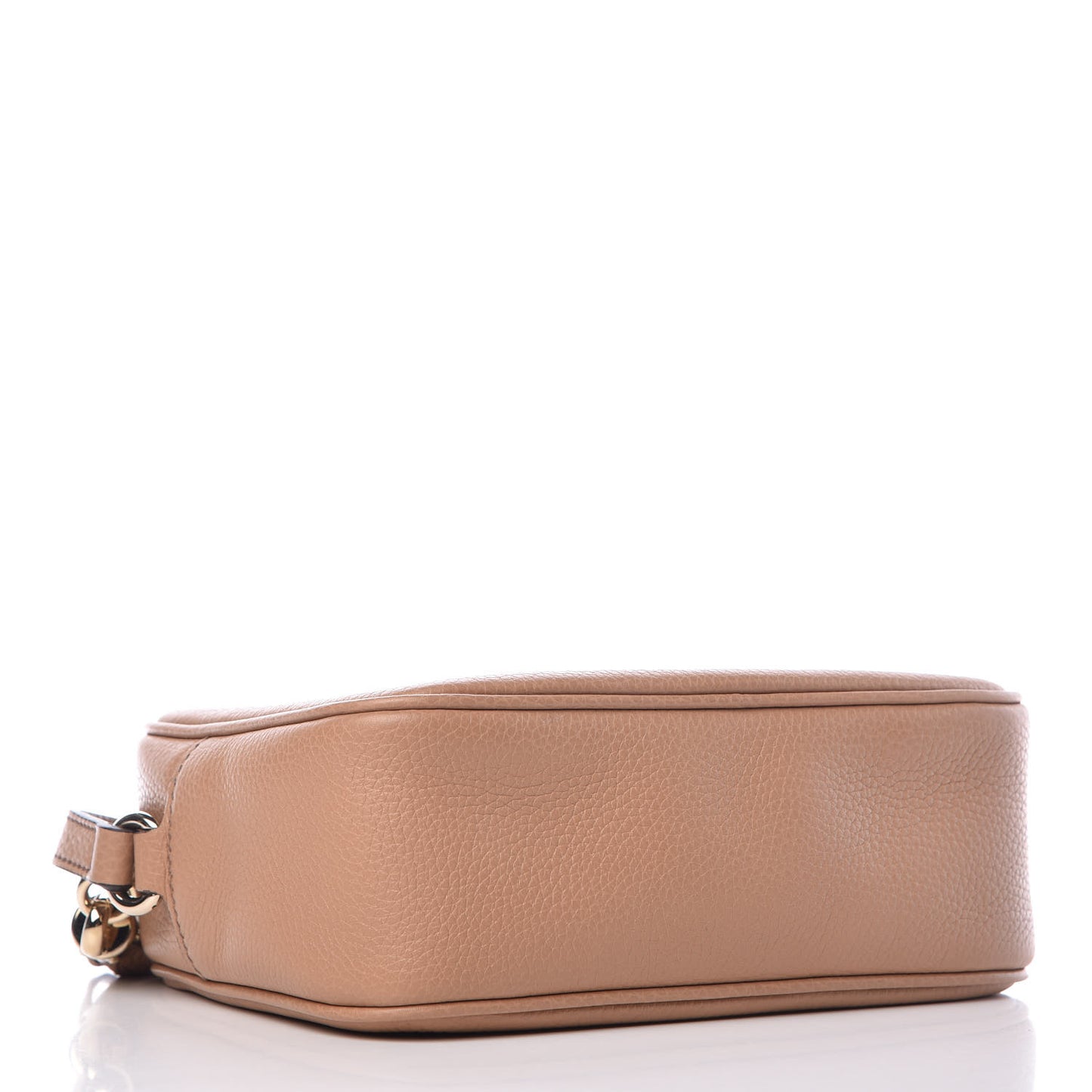 Pebbled Calfskin Small Soho Disco Bag Rose Beige