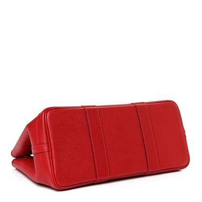 Hermes Epsom Garden Party 30 TPM Rouge Casaque 4 of 12
