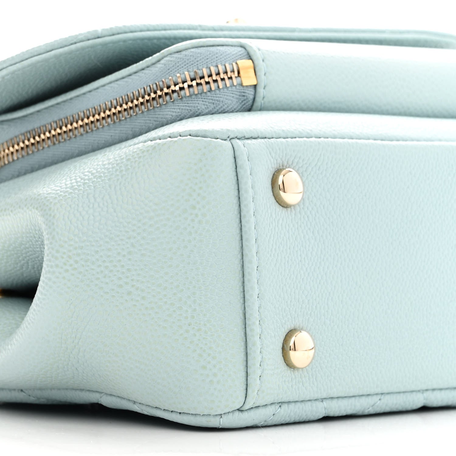 Chanel Caviar Quilted Small Business Affinity Flap Light Blue 9 of 10