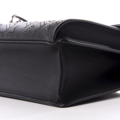 Burberry Calfskin Perforated Small Macken Crossbody Bag Black 6 of 8