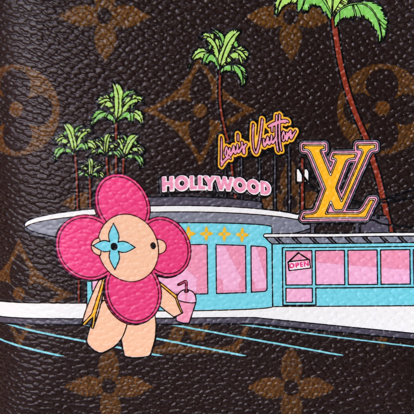 Monogram 2021 Christmas Animation Hollywood Passport Cover Fuchsia
