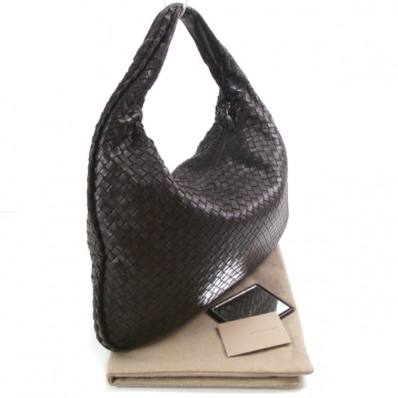 Woven Large Veneta Hobo Ebano